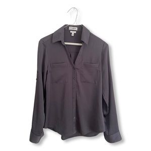Express Solid Two Pocket Portofino Shirt, size XS